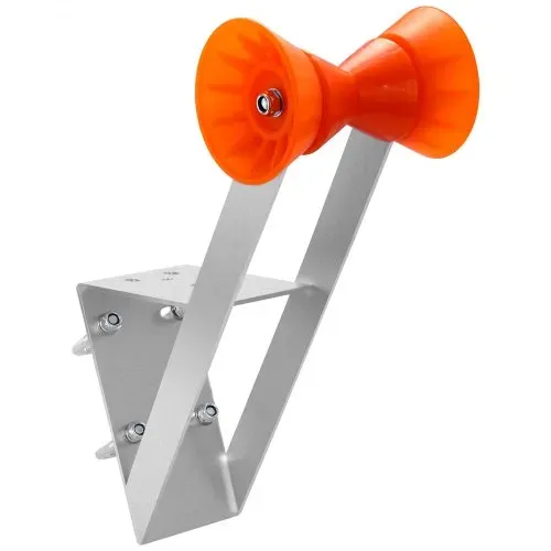 VEVOR Bootsanhänger-Sitz mit Rolle, 50,8–76,2 mm Windenpfosten, Windstand mit orangefarbener TPU-Rolle & U-Bolzen, geeignet für Jetski, Segelboot, Fischerboot, Schnellboot (verzinkt), Silber – Bild 8