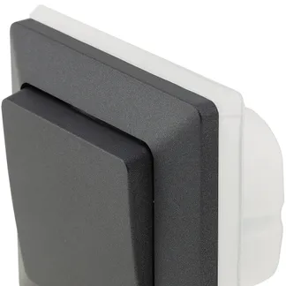 MILOS Wechsel-Schalter IP44 250V~/ 10A, inkl. Rahmen, UP, anthrazit MILOS Wechsel-Schalter IP44 250V~/ 10A, inkl. Rahmen, UP, anthrazit