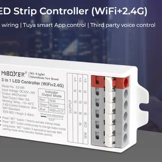 MiBoxer E3-WR LED Controller 3in1 (RGB/RGB-W/RGB+CCT) WLAN + 2,4G MiBoxer E3-WR LED Controller 3in1 (RGB/RGB-W/RGB+CCT) WLAN + 2,4G