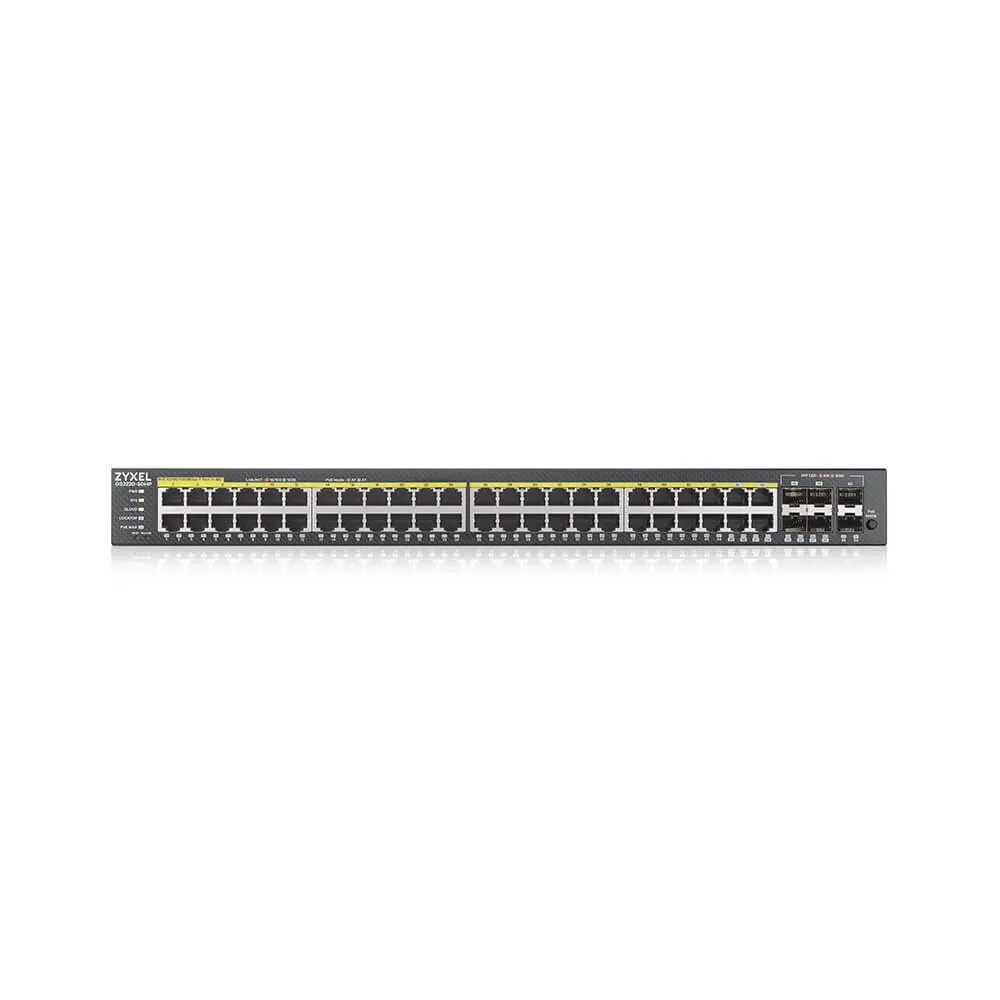 Zyxel GS2220-50HP-EU0101F Netzwerk-Switch Managed L2 Gigabit Ethernet (10/100/1000) Power over Ethernet (PoE) Schwarz – Bild 2