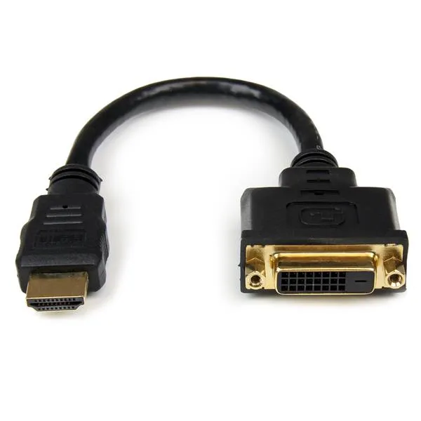 StarTech.com HDMI-auf-DVI-D Videoadapterkabel 20cm – HDMI-Stecker auf DVI-Buchse StarTech.com HDMI-auf-DVI-D Videoadapterkabel 20cm – HDMI-Stecker auf DVI-Buchse