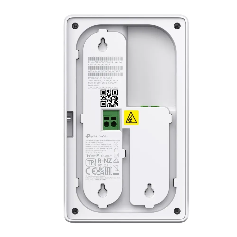 TP-Link Wireless AP WIFI6 • AX1800 • 2x2 • Indoor • 1 GPON • 1xFXS • 2x GbE • EAP610GP-Wall • Omada – Bild 5