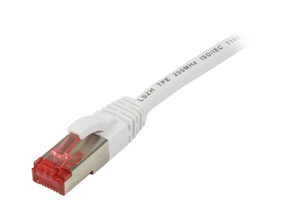 Patchkabel RJ45, CAT6 250Mhz, 1.0m weiss, S-STP(S/FTP), TPE/LSZH(Superflex), Synergy 21, Patchkabel RJ45, CAT6 250Mhz, 1.0m weiss, S-STP(S/FTP), TPE/LSZH(Superflex), Synergy 21,