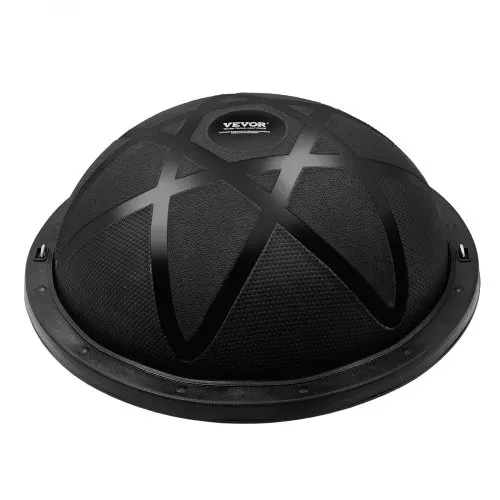 VEVOR Halb-Gymnastikball-Trainer, 23 Zoll Balance Ball Trainer, 660 lbs Tragkraft Stabilitätsball, Yoga-Ball mit Widerstandsbändern und Pumpe, Kraft-Fitnessball für das Heim-Fitnessstudio, Ganzkörpertraining, Schwarz – Bild 9