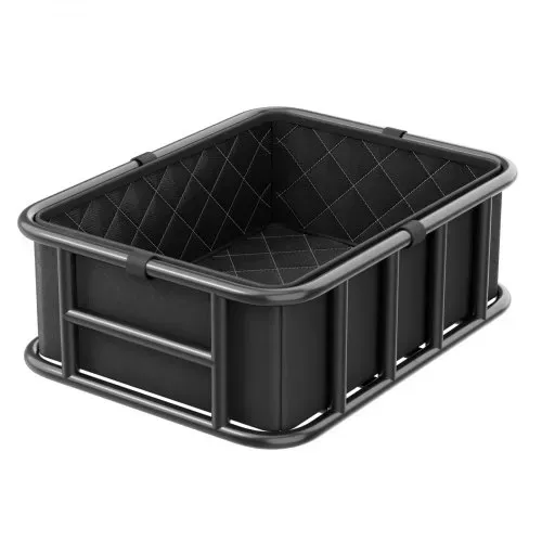 VEVOR Fahrradkorb hinten 435x330x155 mm, Hinterradkorb mit Gepäcknetz & Abdeckung, Gepäckträger zum Transport von Hunden, Haustieren, Obst & Lebensmitteln, Montagewerkzeug im Lieferumfang enthalten – Bild 9