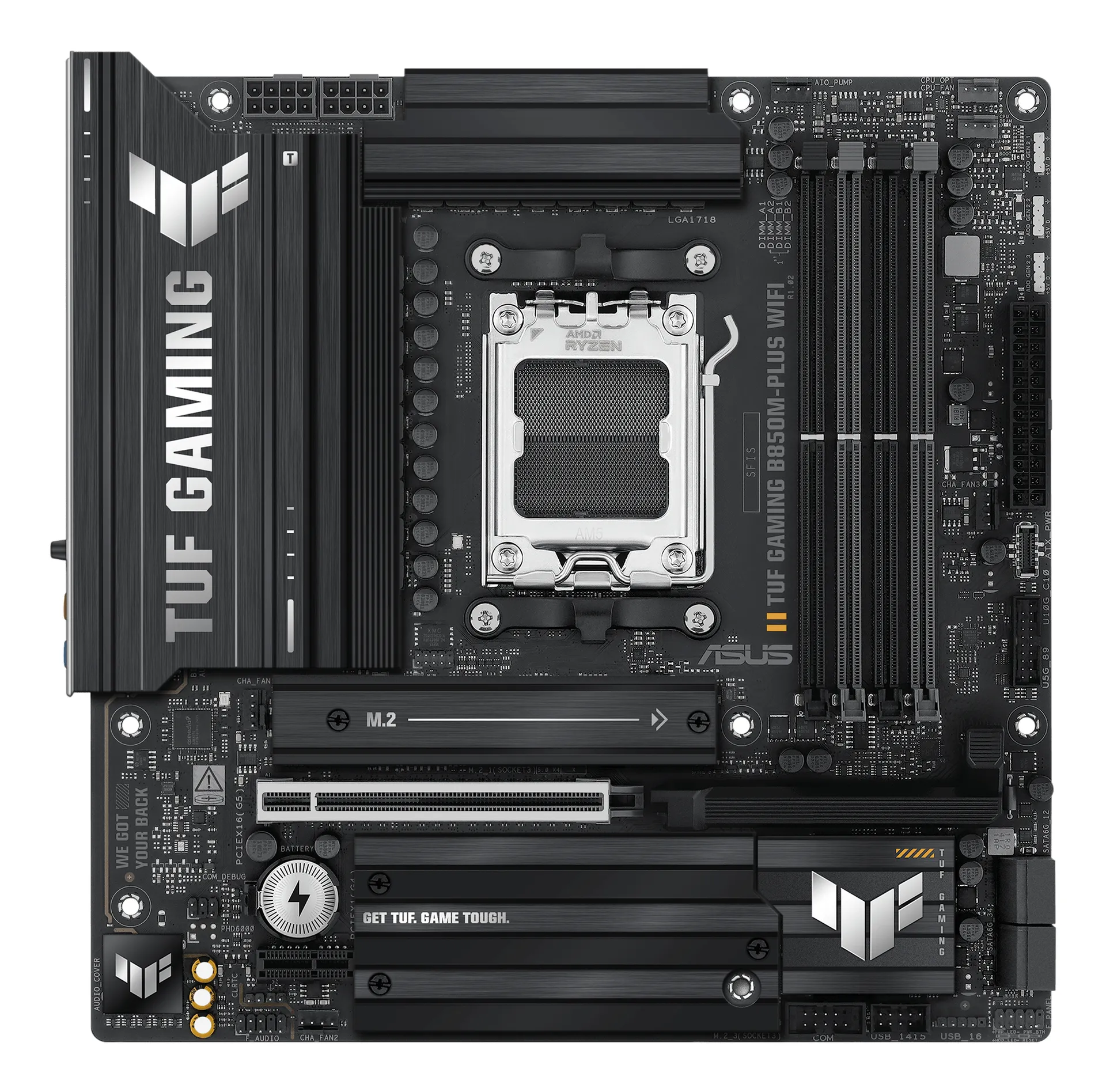 ASUS TUF GAMING B850M-PLUS WIFI AMD B850 Sockel AM5 micro ATX – Bild 3