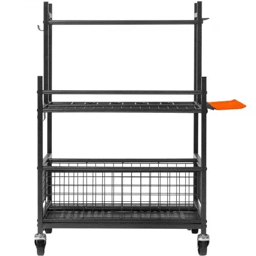 VEVOR Gartengeräte Ständer 652 x 403 x 990 mm Gerätehalter Organizer Kohlenstoffstahl Mehrzweck Gartengeräteaufbewahrungsregal 16 Schlitzen 18 Haken Gartenwerkzeug Halter Besenhalter – Bild 8