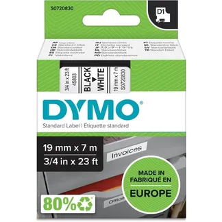 D1 ORIGINAL Schriftband, schwarz auf weiß, 19mm x 7m D1 ORIGINAL Schriftband, schwarz auf weiß, 19mm x 7m