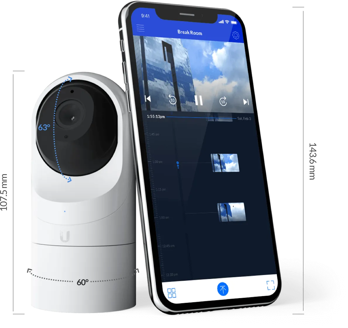 Ubiquiti UniFi Video Camera G5-Flex / Außenbereich/ Full HD / PoE / Flexible Installation / UVC-G5-FLEX – Bild 6