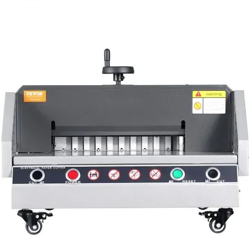 VEVOR elektrischer Papierschneider (330,2 mm Schnittbreite / 4 cm Schnittstärke), Desktop-Papierschneidemaschine mit Tastensteuerung, Papierschneider für Büro Schule Druckerei, Papier Schneiden – Bild 10