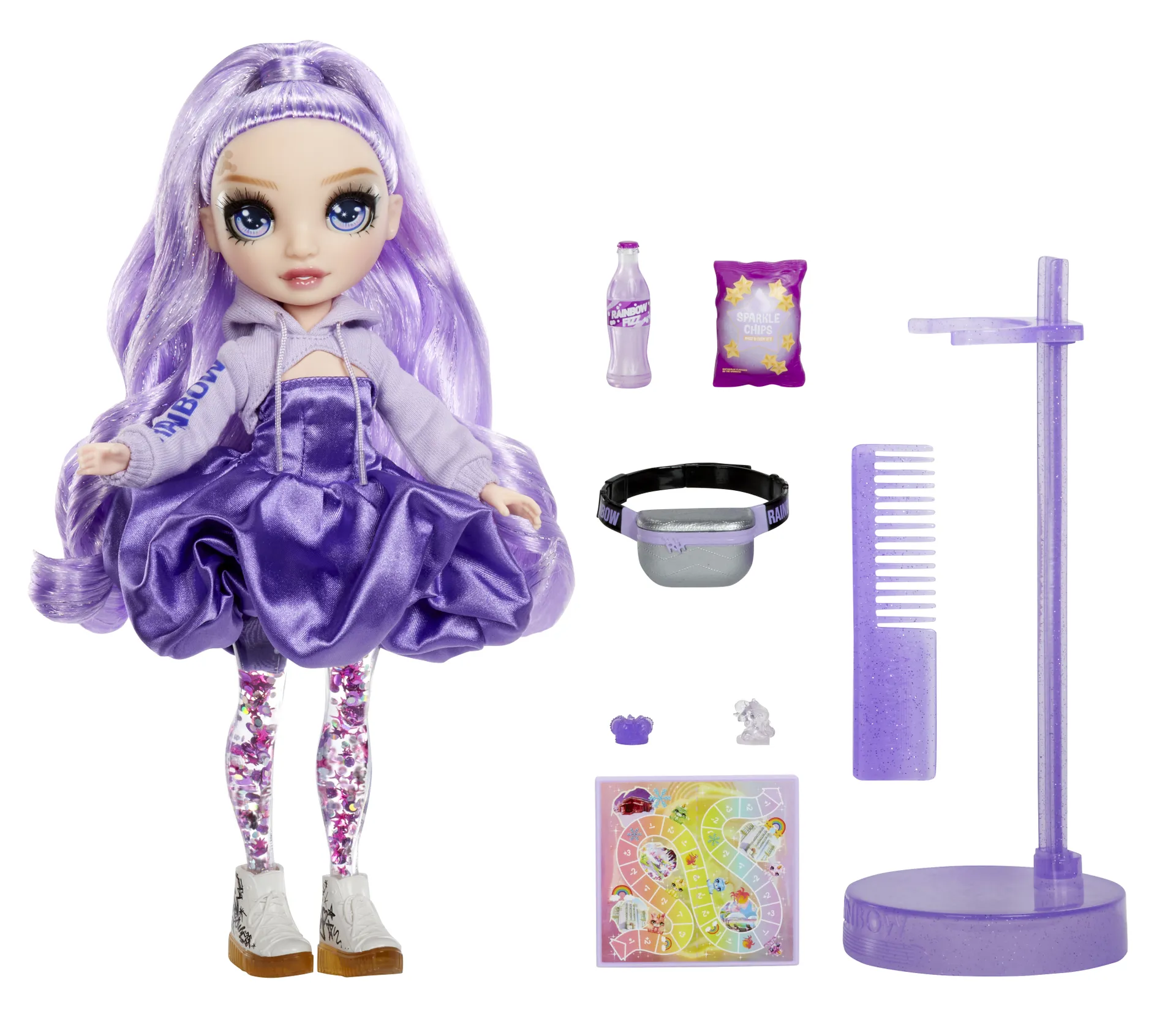 Rainbow High Sparkle & Shine Fashion Dolls- Viola (Purple) Rainbow High Sparkle & Shine Fashion Dolls- Viola (Purple)