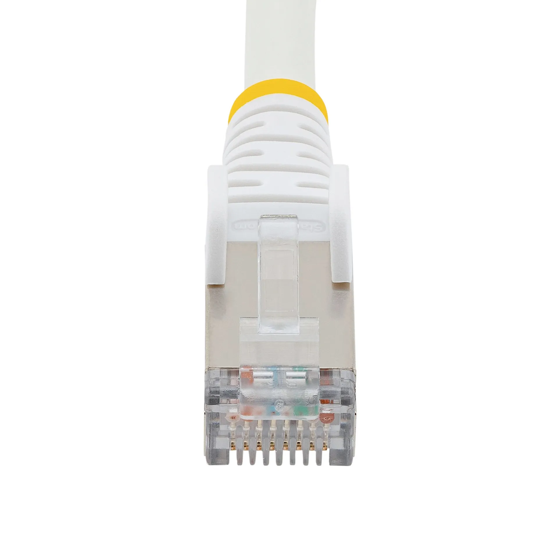 StarTech.com 5 m CAT6a Kabel - LSZH-Raucharm, Halogenfrei - 10 Gigabit RJ45 LAN Kabel - SFTP Patchkabel - Weiß - CAT6a Verlegekabel - Abgeschirmtes Netzwerkkabel/Ethernet Kabel – Bild 4