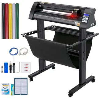 VEVOR Vinyl Schneideplotter Max. Papiereinzug 720 mm, Folienplotter Schneidkraft 500 g, Plotterschneider mit optisches Auge, Signmaster-Software, Schrittmotor, Plotter Halbautomatisch mit Ständer VEVOR Vinyl Schneideplotter Max. Papiereinzug 720 mm, Folienplotter Schneidkraft 500 g, Plotterschneider mit optisches Auge, Signmaster-Software, Schrittmotor, Plotter Halbautomatisch mit Ständer