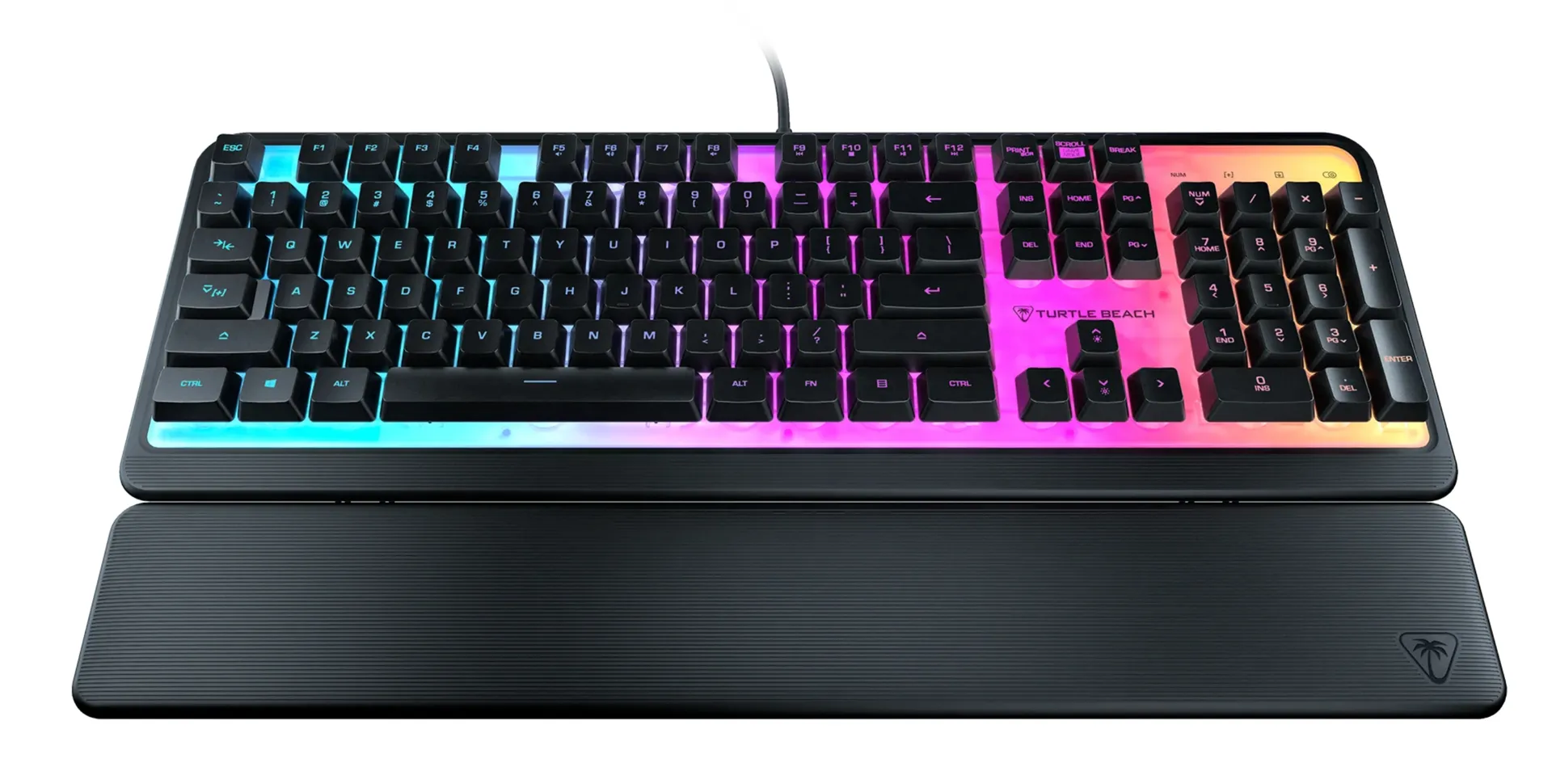 Turtle Beach Magma – Membrane RGB Gaming Keyboard mit Membrantasten, Advanced Anti-Ghosting, Easy-Shift Technologie, RGB-Beleuchtung, abnehmbare Handballenauflage Turtle Beach Magma – Membrane RGB Gaming Keyboard mit Membrantasten, Advanced Anti-Ghosting, Easy-Shift Technologie, RGB-Beleuchtung, abnehmbare Handballenauflage