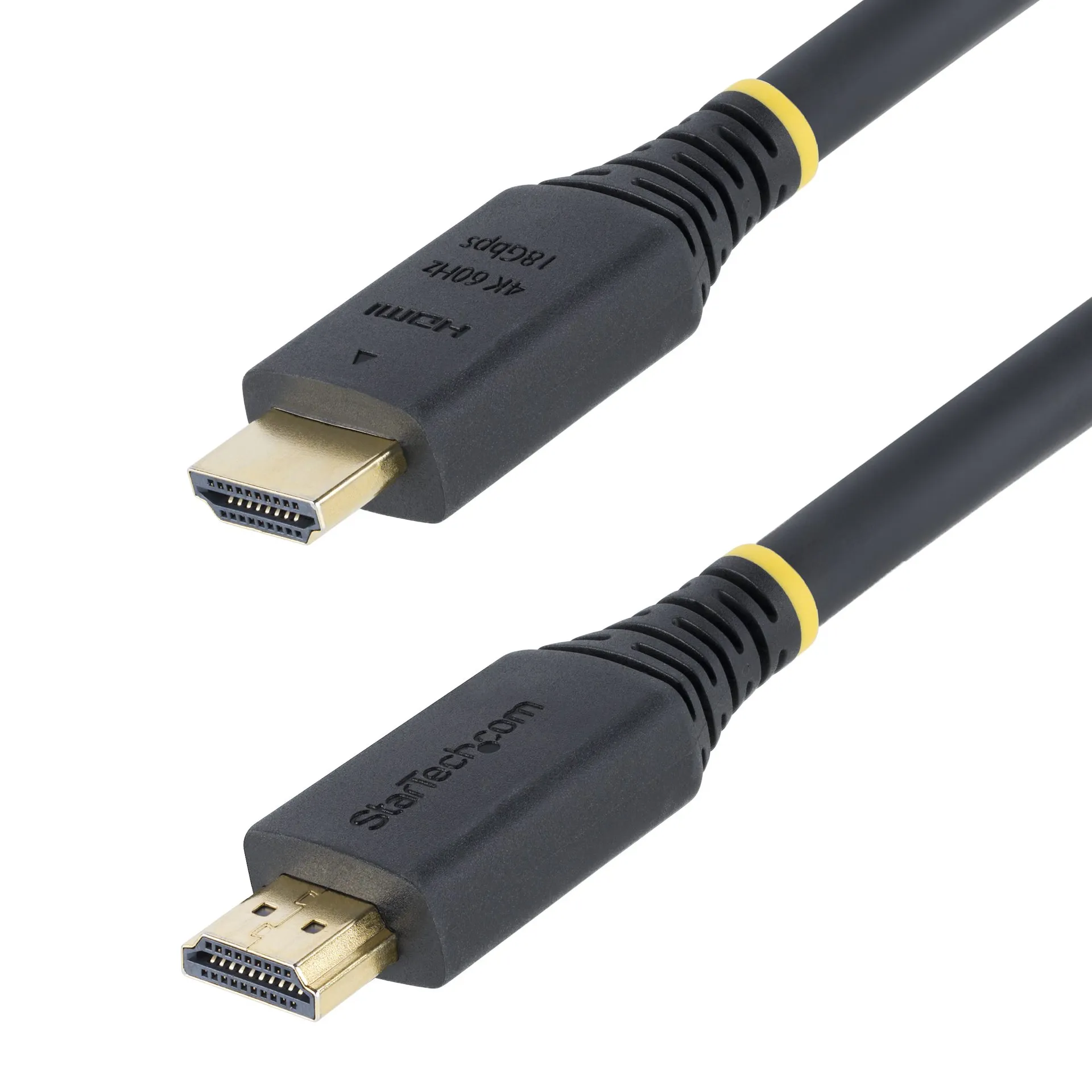 StarTech.com 5m Premium Zertifiziertes High Speed HDMI Kabel, 4K 60Hz/1440p 144Hz, HDR10/HDCP 2.2/ARC, 18Gbps, UHD HDMI 2.0 Arc Kabel für Fernseher/Monitor/PC/Laptop/Projektor, TPE-Mantel – Bild 2