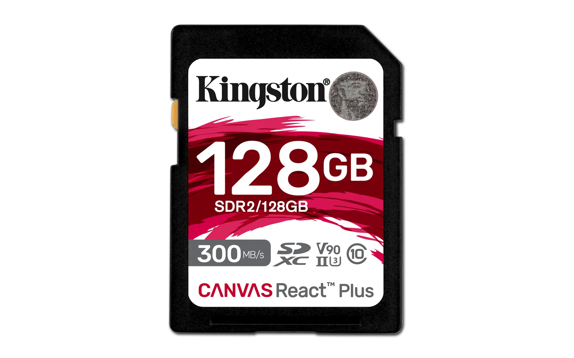 Kingston Technology 128GB Canvas React Plus SDXC UHS-II 300R/260W U3 V90 for Full HD/4K/8K Kingston Technology 128GB Canvas React Plus SDXC UHS-II 300R/260W U3 V90 for Full HD/4K/8K