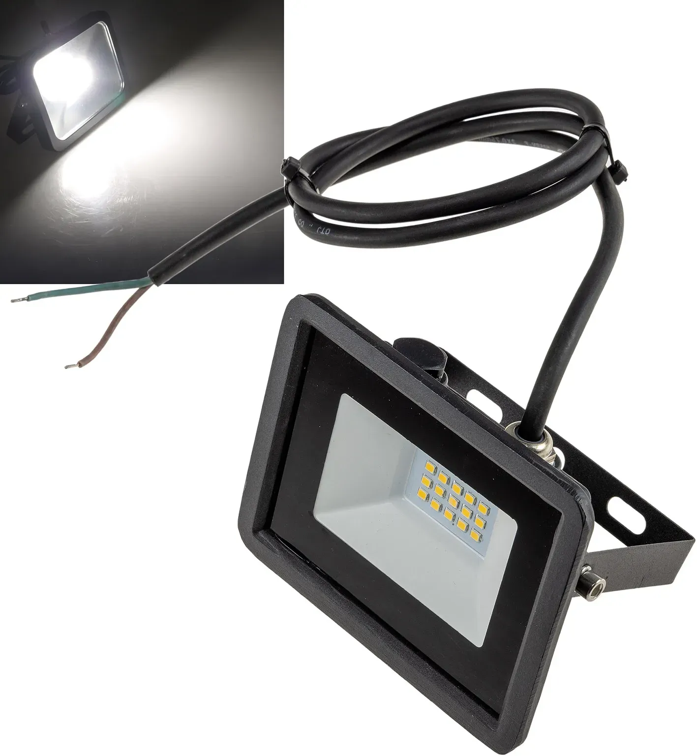 LED-Fluter SlimLine 11W, 12-24V= IP65, 1012 Lumen, 4000K, neutralweiß LED-Fluter SlimLine 11W, 12-24V= IP65, 1012 Lumen, 4000K, neutralweiß