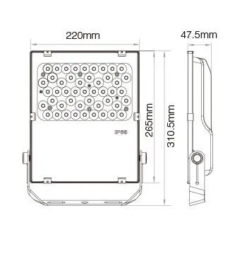 MiBoxer FUTC06 LED Flächenstrahler 50W RGB-WW (RGB-CCT) IP65 230V – Bild 2