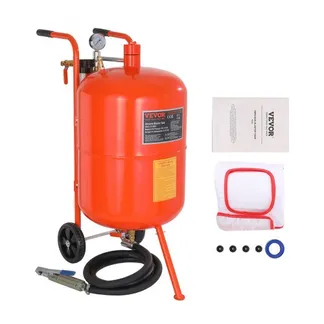 VEVOR Mobiles Sandstrahlgerät 75,7 L Sandstrahlanlage ca. 244 cm Arbeitsschlauch Sandstrahler 60–110 PSI Arbeitsdruck ideal zum Entfernen von Rost, Farbe, Flecken und das Polieren großer Flächen VEVOR Mobiles Sandstrahlgerät 75,7 L Sandstrahlanlage ca. 244 cm Arbeitsschlauch Sandstrahler 60–110 PSI Arbeitsdruck ideal zum Entfernen von Rost, Farbe, Flecken und das Polieren großer Flächen