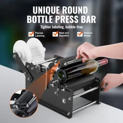 VEVOR Etikettiermaschine Manuell 15–20 Etiketten pro Minute Etikettenpistole Etikettenbreiten von 10–130 mm, Etikettenlängen von 10–300 mm Preisschilder Etikettiermaschine Flaschenetikettierer – Bild 2