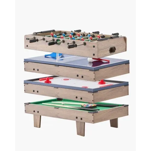 VEVOR 4 in 1 Kombi-Spieltisch-Set Airhockey-Tisch (81 cm), Multi-Kombinationstisch mit Pool-Billard & Hockey & Tischfußball & Pingpong & Pushern & Pucks, für Kinder Familienspielzimmer Büro VEVOR 4 in 1 Kombi-Spieltisch-Set Airhockey-Tisch (81 cm), Multi-Kombinationstisch mit Pool-Billard & Hockey & Tischfußball & Pingpong & Pushern & Pucks, für Kinder Familienspielzimmer Büro