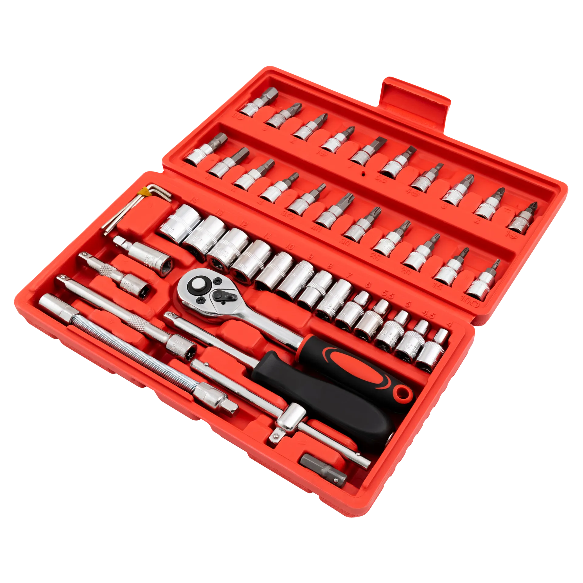 Steckschlüssel und Bit-Set McPower ''SM-90046'' 46-teilig – Bild 2