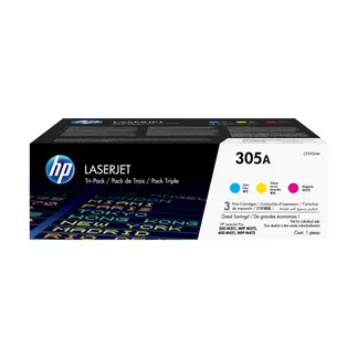 HP 305A 3er-Pack Cyan/Magenta/Gelb Original LaserJet Tonerkartuschen HP 305A 3er-Pack Cyan/Magenta/Gelb Original LaserJet Tonerkartuschen
