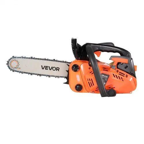 VEVOR 25-cc-Benzin-Kettensäge, Motorsäge 305 mm, 1,02-PS-Säge mit rutschfestem Griff, zwei Kraftstofftanks und Not-Aus-Funktion, max. 12000 U/min, zum Holzfällen, Baumbeschneiden und Roden – Bild 9