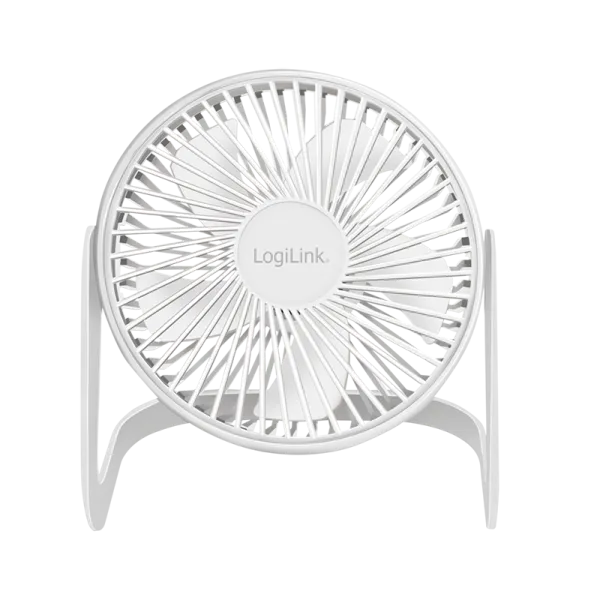 USB-Schreibtischventilator, 15,24 cm, 40 dB, weiß – Bild 2