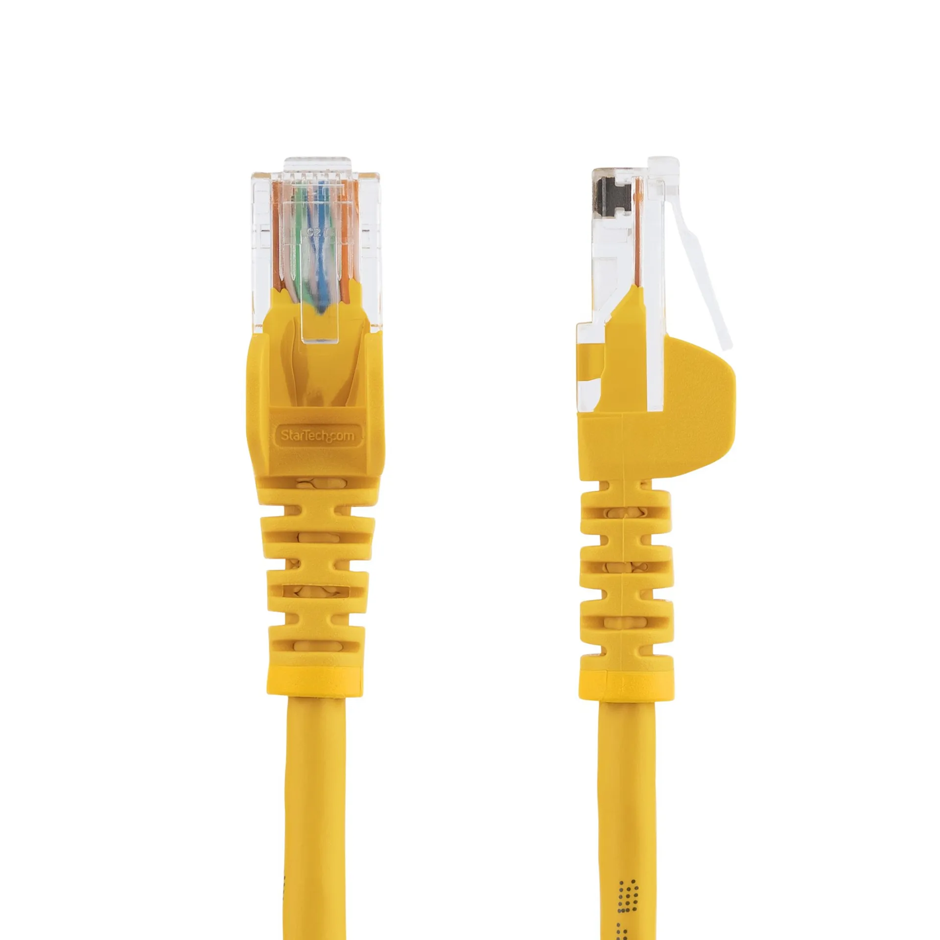 StarTech.com 1m Cat5e RJ45 UTP Netzwerkkabel Snagless - Cat 5e Patchkabel - Gelb – Bild 2