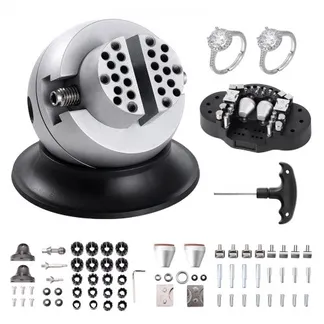 VEVOR Kugelschraubstock, 3-Zoll-Gravur-Einstellwerkzeug, 360° drehbarer Gravurblock-Schraubstock, 70-teiliger Aufsatz, Schmuck-Gravurblock-Werkzeuge, Standardblock für Edelsteineinlagen und kleine Gra VEVOR Kugelschraubstock, 3-Zoll-Gravur-Einstellwerkzeug, 360° drehbarer Gravurblock-Schraubstock, 70-teiliger Aufsatz, Schmuck-Gravurblock-Werkzeuge, Standardblock für Edelsteineinlagen und kleine Gra