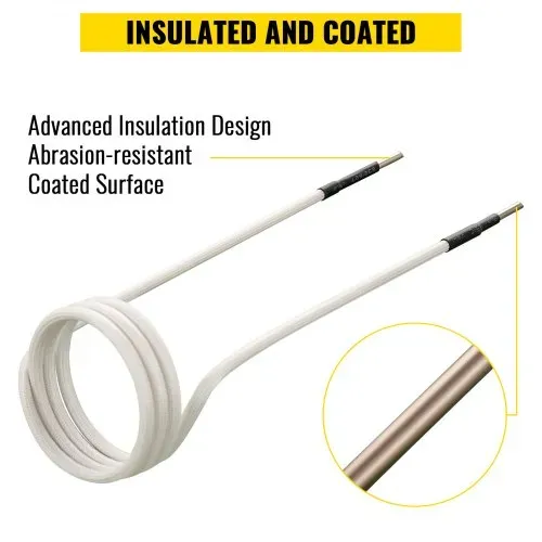 VEVOR Induktionsheizer-Induktorspulen-Kits, Magnetisches Mini-Induktionsheizer-Set, Flammenloses Wärmezubehör 8-teilig, Hitzebeständiges Induktionsheizwerkzeug mit Flexibilität – Bild 4