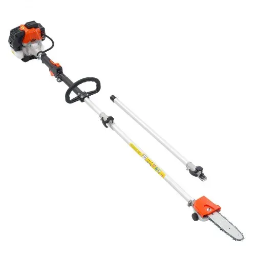 VEVOR Benzin Hochentaster, 25ccm 2-Takt, Motorsäge, Teleskopsäge mit 2-2,74m ausziehbarer Stange, 20,3cm Schwert, 650ml Kraftstofftank, für ein kraftvolles Sägen in hohen Baumkronen – Bild 9