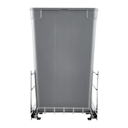 VEVOR ausziehbarer Abfallbehälter (50 Qt x2), doppelter Unterbau-Küchenabfallbehälter, Mülleimer mit Türsatz & Soft-Close-Schieberegler, für Küchenschrank Spüle unter der Theke (grau) – Bild 10