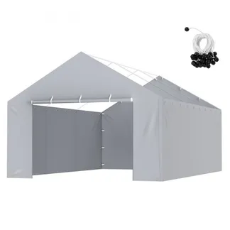 VEVOR Carport-Garagenzelt Seitenwand 606 x 398 x 308 cm, Garagenzelt-Unterstandplane, strapazierfähig, wasserdicht und UV-geschützt, grau (Oberteil und Rahmen nicht im Lieferumfang enthalten) VEVOR Carport-Garagenzelt Seitenwand 606 x 398 x 308 cm, Garagenzelt-Unterstandplane, strapazierfähig, wasserdicht und UV-geschützt, grau (Oberteil und Rahmen nicht im Lieferumfang enthalten)