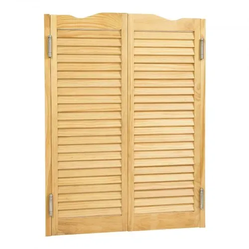VEVOR Saloontür, 805x28x1060 mm, Schwingtür mit Scharnieren & Beschlagsatz, Flügeltür, einfach zu installieren, gewölbte Innenschwingtüren für Cafés, Flur, Küche, Bar, Pub, Eingang, Holzfarbe – Bild 8