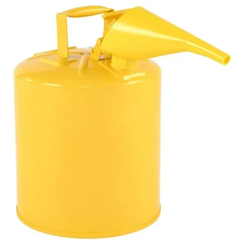 VEVOR Sicherheitskanister, 19 L, Typ I Sicherheitsbehälter für Diesel mit Flammensperre, selbstschließendem Deckel & PE-Trichter, ergonomischem Griff, Lagerbehälter für brennbare Stoffe, Gelb – Bild 8