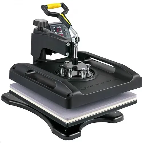 VEVOR 1200 W Hitzepresse 8 in 1 T-Shirtpresse 38 x 38 cm Schwarz Transferpresse Heißpresse T-Shirt zum Aufbringen von Buchstaben Zahlen und Mustern – Bild 10