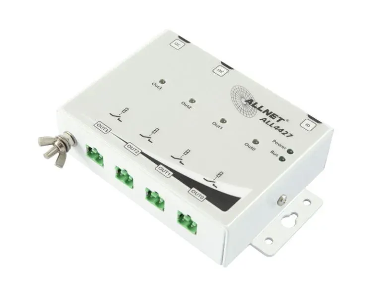 ALLNET MSR IO ALL4427 / 4 Port 250V/10A Relais im Gehäuse “AUSGANG” ALLNET MSR IO ALL4427 / 4 Port 250V/10A Relais im Gehäuse “AUSGANG”