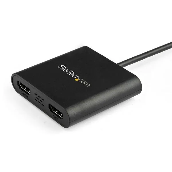 StarTech.com USB 3.0 auf Dual HDMI Adapter - 1x 4K 30Hz & 1x 1080p - Externe Video- und Grafikkarte - USB-A auf HDMI Dual Monitor Display Adapter - Unterstützt nur Windows - Schwarz – Bild 3