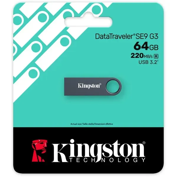 Kingston Technology DataTraveler 64GB SE9 G3 - Dunkles Nickel – Bild 3