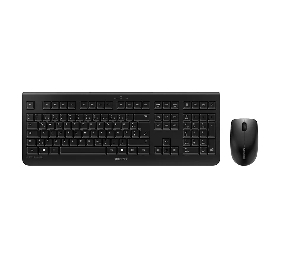 CHERRY DW 3000 Kabelloses Desktopset, Schwarz (QWERTZ – DE) CHERRY DW 3000 Kabelloses Desktopset, Schwarz (QWERTZ – DE)