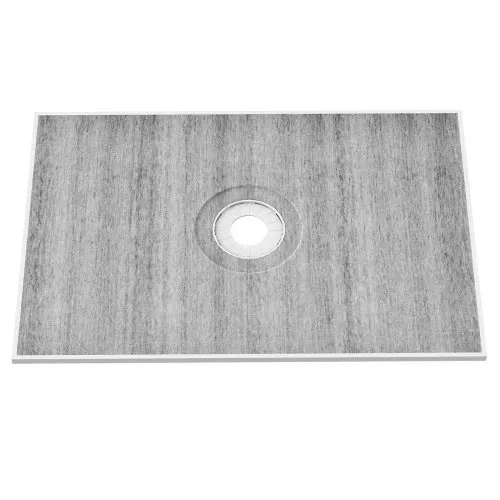 VEVOR Duschrand-Set, 1219 x 1828 mm Duschwannen-Set mit 160 mm zentralem Abfluss, leichte EPS-Duschinstallations-Sets mit 2 wasserdichten Tüchern, Duschwannen-Neigungsstangen passend für Badezimmer – Bild 9