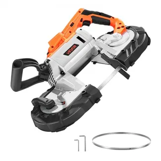VEVOR 20V Akku Bandsäge, 127x115mm Schnitttiefe, Metallbandsäge, kabelloses & kompaktes Portaband, Aufhängehaken, 0–120 m/min variable Drehzahl, zum Schneiden von Metall, Holz (nur Werkzeug) VEVOR 20V Akku Bandsäge, 127x115mm Schnitttiefe, Metallbandsäge, kabelloses & kompaktes Portaband, Aufhängehaken, 0–120 m/min variable Drehzahl, zum Schneiden von Metall, Holz (nur Werkzeug)