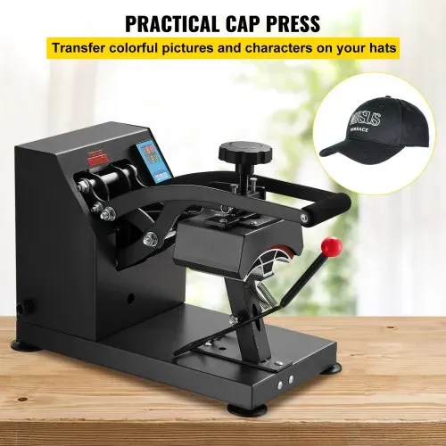 VEVOR CP2815-S Cap Hitzepresse 14x8cm Kappenpresse Mützenpresse Cap Heat Press Machine Heißpresse Transferpress mit Digitaler LED Temperatur und Zeitcontroller VEVOR CP2815-S Cap Hitzepresse 14x8cm Kappenpresse Mützenpresse Cap Heat Press Machine Heißpresse Transferpress mit Digitaler LED Temperatur und Zeitcontroller