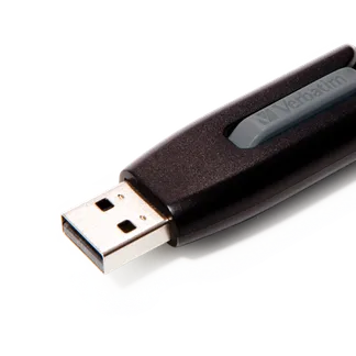 USB 3.2 Stick Verbatim “Store ’n‘ Go“, 256GB, V3 Drive, grau, Typ-A USB 3.2 Stick Verbatim “Store ’n‘ Go“, 256GB, V3 Drive, grau, Typ-A