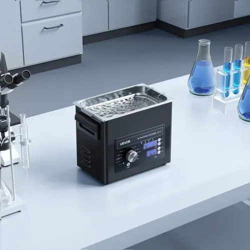VEVOR Ultraschallreiniger professionelles Ultraschallreinigungsgerät mit Drehknopfsteuerung 3 L, Reinigungsgerät mit Korb & Reinigungskugel, Ultraschallgerät für Uhren Rasierer Schmuck Münzen – Bild 7