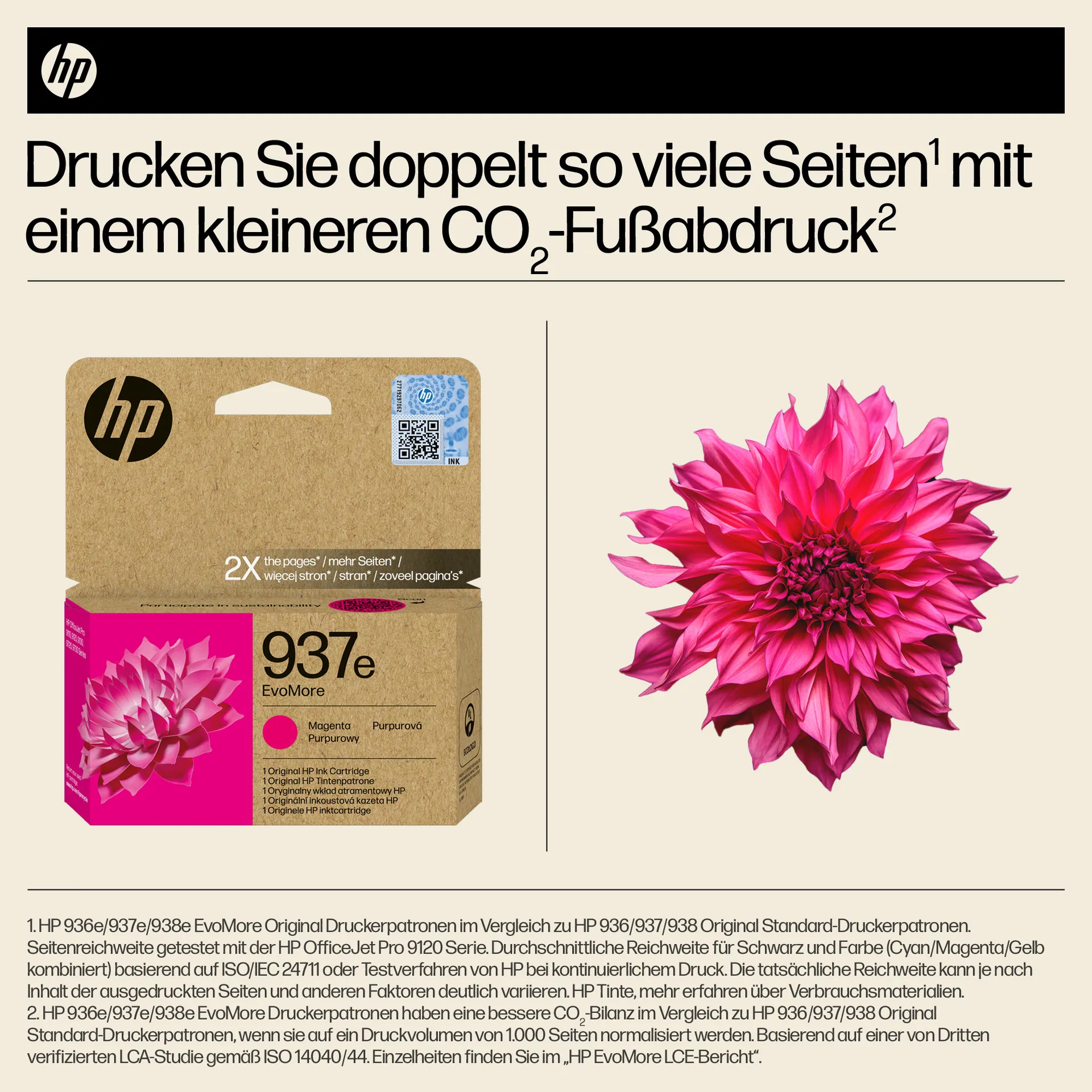 HP 937e EvoMore Magenta Original Druckerpatrone – Bild 5