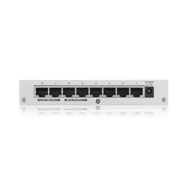 Zyxel Switch unmanaged Layer2 8 Port • 8x 1 GbE • Desktop • Lüfterlos • Metallgehäuse • GS-108BV5 – Bild 2