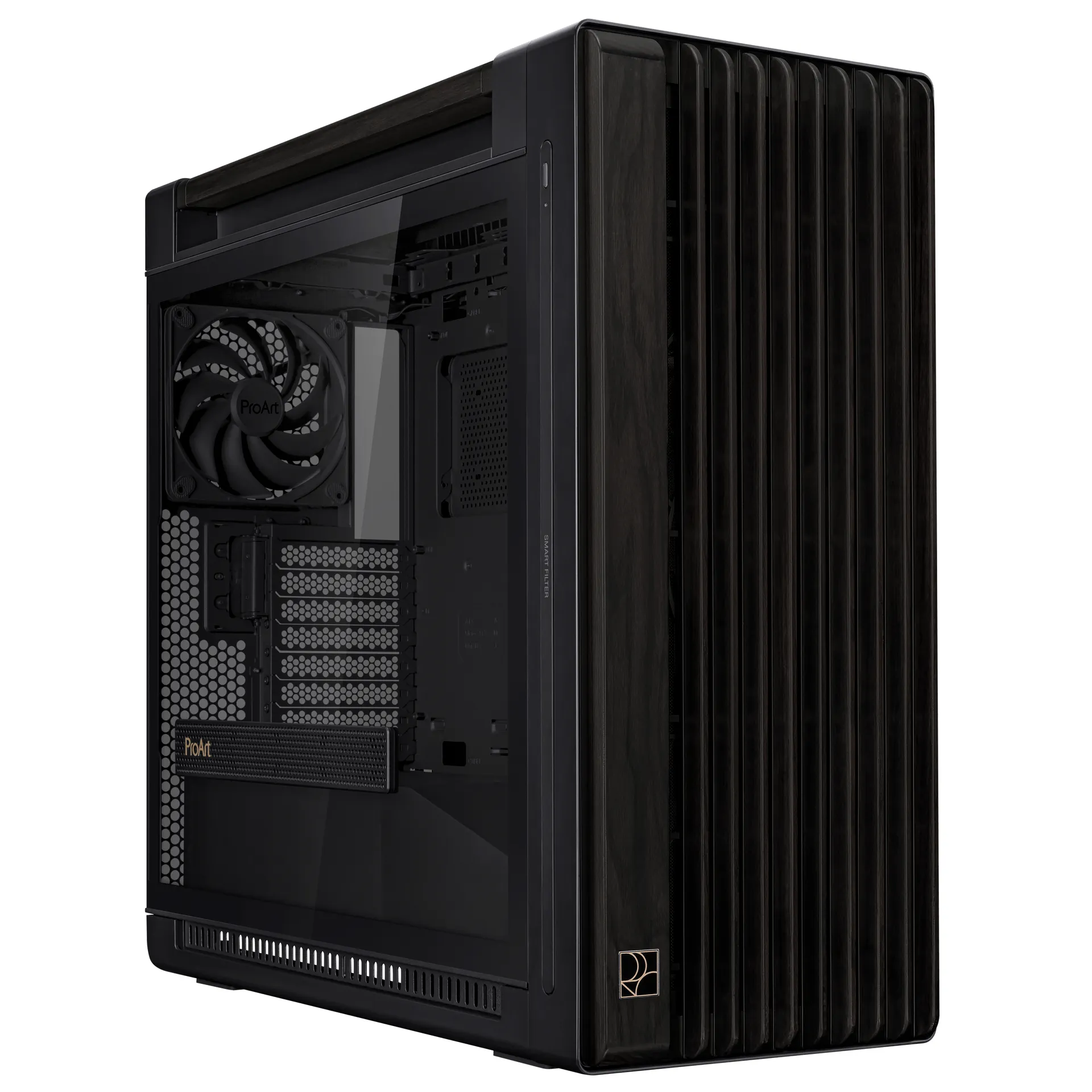ASUS ProArt PA602 Wood Edition Midi Tower Schwarz ASUS ProArt PA602 Wood Edition Midi Tower Schwarz